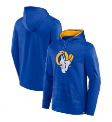 Men Los Angeles Rams Royal On The Ball Pullover Hoodie Men Los Angeles Rams Royal On The Ball Pullover Hoodie