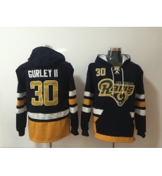 Men Nike Los Angeles Rams Todd Gurley II NFL Winter Thick Hoodie Men Nike Los Angeles Rams Todd Gurley II NFL Winter Thick Hoodie