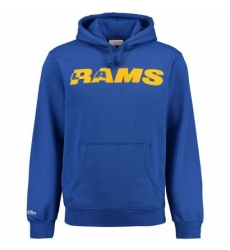 NFL Mens Los Angeles Rams Mitchell Ness Royal Retro Pullover Hoodie NFL Mens Los Angeles Rams Mitchell Ness Royal Retro Pullover Hoodie