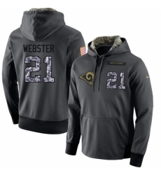 NFL Mens Nike Los Angeles Rams 21 Kayvon Webster Stitched Black Anthracite Salute to Service Player Performance Hoodie NFL Mens Nike Los Angeles Rams 21 Kayvon Webster Stitched Black Anthracite Salute to Service Player Performance Hoodie