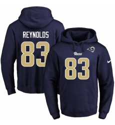 NFL Mens Nike Los Angeles Rams 83 Josh Reynolds Navy Blue Name Number Pullover Hoodie NFL Mens Nike Los Angeles Rams 83 Josh Reynolds Navy Blue Name Number Pullover Hoodie