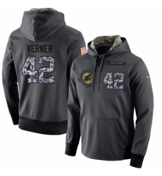 NFL Mens Nike Miami Dolphins 42 Alterraun Verner Stitched Black Anthracite Salute to Service Player Performance Hoodie NFL Mens Nike Miami Dolphins 42 Alterraun Verner Stitched Black Anthracite Salute to Service Player Performance Hoodie