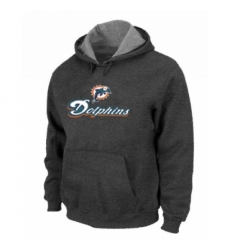 NFL Mens Nike Miami Dolphins Authentic Logo Pullover Hoodie Dark Grey NFL Mens Nike Miami Dolphins Authentic Logo Pullover Hoodie Dark Grey