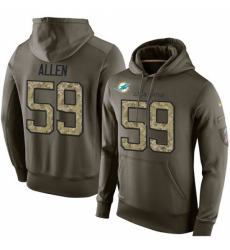 NFL Nike Miami Dolphins 59 Chase Allen Green Salute To Service Mens Pullover Hoodie NFL Nike Miami Dolphins 59 Chase Allen Green Salute To Service Mens Pullover Hoodie
