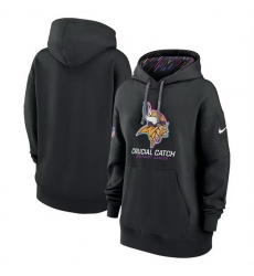 Women Minnesota Vikings Black 2024 Crucial Catch Club Pullover Hoodie Women Minnesota Vikings Black 2024 Crucial Catch Club Pullover Hoodie