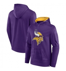 Men Minnesota Vikings Purple On The Ball Pullover Hoodie Men Minnesota Vikings Purple On The Ball Pullover Hoodie