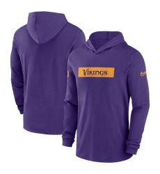 Men Minnesota Vikings Purple Sideline Performance Hoodie Men Minnesota Vikings Purple Sideline Performance Hoodie