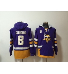 Men Nike Minnesota Vikings Kirk Cousins 8 NFL Winter Thick Hoodie Men Nike Minnesota Vikings Kirk Cousins 8 NFL Winter Thick Hoodie
