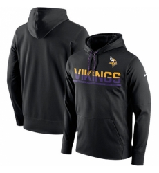NFL Mens Minnesota Vikings Nike Black Sideline Circuit Pullover Performance Hoodie NFL Mens Minnesota Vikings Nike Black Sideline Circuit Pullover Performance Hoodie