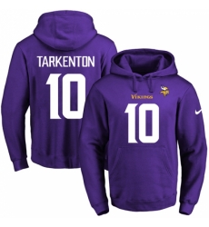 NFL Mens Nike Minnesota Vikings 10 Fran Tarkenton Purple Name Number Pullover Hoodie NFL Mens Nike Minnesota Vikings 10 Fran Tarkenton Purple Name Number Pullover Hoodie