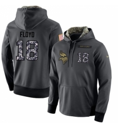 NFL Mens Nike Minnesota Vikings 18 Michael Floyd Stitched Black Anthracite Salute to Service Player Performance Hoodie NFL Mens Nike Minnesota Vikings 18 Michael Floyd Stitched Black Anthracite Salute to Service Player Performance Hoodie