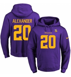 NFL Mens Nike Minnesota Vikings 20 Mackensie Alexander PurpleGold No Name Number Pullover Hoodie NFL Mens Nike Minnesota Vikings 20 Mackensie Alexander PurpleGold No Name Number Pullover Hoodie