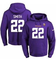 NFL Mens Nike Minnesota Vikings 22 Harrison Smith Purple Name Number Pullover Hoodie NFL Mens Nike Minnesota Vikings 22 Harrison Smith Purple Name Number Pullover Hoodie