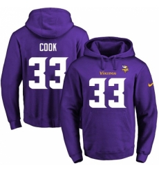 NFL Mens Nike Minnesota Vikings 33 Dalvin Cook Purple Name Number Pullover Hoodie NFL Mens Nike Minnesota Vikings 33 Dalvin Cook Purple Name Number Pullover Hoodie