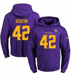 NFL Mens Nike Minnesota Vikings 42 Ben Gedeon PurpleGold No Name Number Pullover Hoodie NFL Mens Nike Minnesota Vikings 42 Ben Gedeon PurpleGold No Name Number Pullover Hoodie