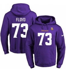 NFL Mens Nike Minnesota Vikings 73 Sharrif Floyd Purple Name Number Pullover Hoodie NFL Mens Nike Minnesota Vikings 73 Sharrif Floyd Purple Name Number Pullover Hoodie