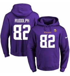 NFL Mens Nike Minnesota Vikings 82 Kyle Rudolph Purple Name Number Pullover Hoodie NFL Mens Nike Minnesota Vikings 82 Kyle Rudolph Purple Name Number Pullover Hoodie
