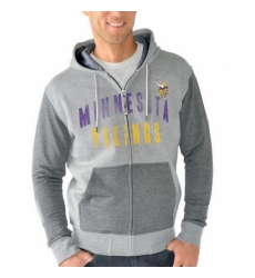 NFL Minnesota Vikings G III Sports by Carl Banks Safety Tri Blend Full Zip Hoodie Heathered Gray NFL Minnesota Vikings G III Sports by Carl Banks Safety Tri Blend Full Zip Hoodie Heathered Gray