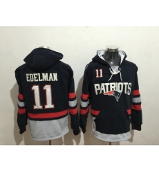 Men Nike New England Patriots Julian Edelman 11 NFL Winter Thick Hoodie Men Nike New England Patriots Julian Edelman 11 NFL Winter Thick Hoodie