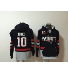 NFL Men New England Patriots 10 Mac Jones Stitched Hoodie NFL Men New England Patriots 10 Mac Jones Stitched Hoodie