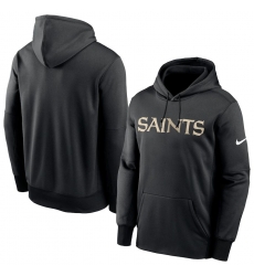 Men New Orleans Saints Nike Fan Gear Wordmark Performance Pullover Hoodie Black Men New Orleans Saints Nike Fan Gear Wordmark Performance Pullover Hoodie Black