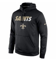 NFL Mens New Orleans Saints Nike Black Kick Off Staff Performance Pullover Hoodie NFL Mens New Orleans Saints Nike Black Kick Off Staff Performance Pullover Hoodie