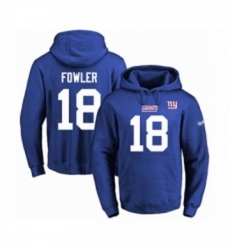 Football Mens New York Giants 18 Bennie Fowler Royal Blue Name Number Pullover Hoodie Football Mens New York Giants 18 Bennie Fowler Royal Blue Name Number Pullover Hoodie