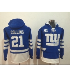 Men Nike New York Giants Landon Collins 21 NFL Winter Thick Hoodie Men Nike New York Giants Landon Collins 21 NFL Winter Thick Hoodie