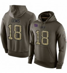 NFL Nike New York Giants 18 Roger Lewis Green Salute To Service Mens Pullover Hoodie NFL Nike New York Giants 18 Roger Lewis Green Salute To Service Mens Pullover Hoodie