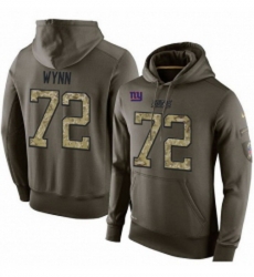 NFL Nike New York Giants 72 Kerry Wynn Green Salute To Service Mens Pullover Hoodie NFL Nike New York Giants 72 Kerry Wynn Green Salute To Service Mens Pullover Hoodie