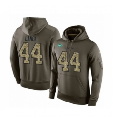 Football Mens New York Jets 44 Harvey Langi Green Salute To Service Pullover Hoodie Football Mens New York Jets 44 Harvey Langi Green Salute To Service Pullover Hoodie