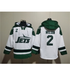 Men New York Jets 2 Zach Wilson White Ageless Must Have Lace Up Pullover Hoodie Men New York Jets 2 Zach Wilson White Ageless Must Have Lace Up Pullover Hoodie