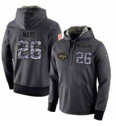 NFL Mens Nike New York Jets 26 Marcus Maye Elite Stitched Black Anthracite Salute to Service Player Performance Hoodie NFL Mens Nike New York Jets 26 Marcus Maye Elite Stitched Black Anthracite Salute to Service Player Performance Hoodie