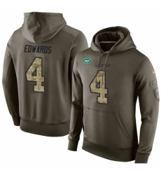 NFL Nike New York Jets 4 Lac Edwards Green Salute To Service Mens Pullover Hoodie NFL Nike New York Jets 4 Lac Edwards Green Salute To Service Mens Pullover Hoodie
