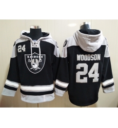 Los Angeles Raiders Sitched Pullover Hoodie #24 Charles Woodson Los Angeles Raiders Sitched Pullover Hoodie #24 Charles Woodson