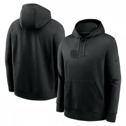 Men Nike Black Philadelphia Eagles Edge French Terry Club Pullover Hoodie