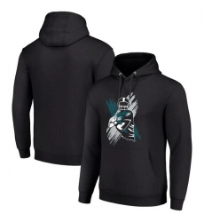 Men Starter Black Philadelphia Eagles Player X Fleece Pullover Hoodie Men Starter Black Philadelphia Eagles Player X Fleece Pullover Hoodie