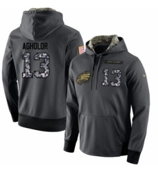 NFL Mens Nike Philadelphia Eagles 13 Nelson Agholor Stitched Black Anthracite Salute to Service Player Performance Hoodie NFL Mens Nike Philadelphia Eagles 13 Nelson Agholor Stitched Black Anthracite Salute to Service Player Performance Hoodie