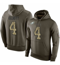 NFL Nike Philadelphia Eagles 4 Jake Elliott Green Salute To Service Mens Pullover Hoodie NFL Nike Philadelphia Eagles 4 Jake Elliott Green Salute To Service Mens Pullover Hoodie