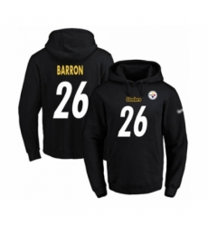 Football Mens Pittsburgh Steelers 26 Mark Barron Black Name Number Pullover Hoodie Football Mens Pittsburgh Steelers 26 Mark Barron Black Name Number Pullover Hoodie