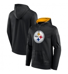 Men Pittsburgh Steelers Black On The Ball Pullover Hoodie Men Pittsburgh Steelers Black On The Ball Pullover Hoodie