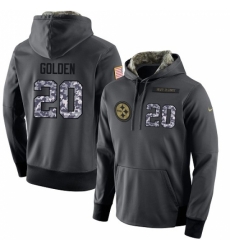 NFL Mens Nike Pittsburgh Steelers 20 Robert Golden Stitched Black Anthracite Salute to Service Player Performance Hoodie NFL Mens Nike Pittsburgh Steelers 20 Robert Golden Stitched Black Anthracite Salute to Service Player Performance Hoodie