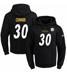 NFL Mens Nike Pittsburgh Steelers 30 James Conner Black Name Number Pullover Hoodie NFL Mens Nike Pittsburgh Steelers 30 James Conner Black Name Number Pullover Hoodie