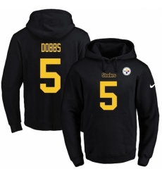 NFL Mens Nike Pittsburgh Steelers 5 Joshua Dobbs BlackGold No Name Number Pullover Hoodie NFL Mens Nike Pittsburgh Steelers 5 Joshua Dobbs BlackGold No Name Number Pullover Hoodie