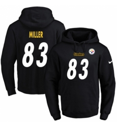 NFL Mens Nike Pittsburgh Steelers 83 Heath Miller Black Name Number Pullover Hoodie NFL Mens Nike Pittsburgh Steelers 83 Heath Miller Black Name Number Pullover Hoodie