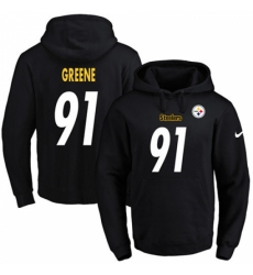 NFL Mens Nike Pittsburgh Steelers 91 Kevin Greene Black Name Number Pullover Hoodie NFL Mens Nike Pittsburgh Steelers 91 Kevin Greene Black Name Number Pullover Hoodie