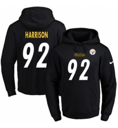 NFL Mens Nike Pittsburgh Steelers 92 James Harrison Black Name Number Pullover Hoodie NFL Mens Nike Pittsburgh Steelers 92 James Harrison Black Name Number Pullover Hoodie