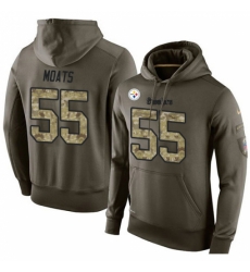 NFL Nike Pittsburgh Steelers 55 Arthur Moats Green Salute To Service Mens Pullover Hoodie NFL Nike Pittsburgh Steelers 55 Arthur Moats Green Salute To Service Mens Pullover Hoodie