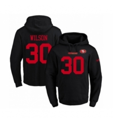 Football Mens San Francisco 49ers 30 Jeff Wilson Black Name Number Pullover Hoodie Football Mens San Francisco 49ers 30 Jeff Wilson Black Name Number Pullover Hoodie