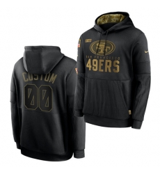 Men Custom Men San Francisco 49ers 2020 Salute To Service Black Sideline Performance Pullover Hoodie Men Custom Men San Francisco 49ers 2020 Salute To Service Black Sideline Performance Pullover Hoodie